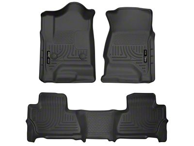 Husky Liners WeatherBeater Front and Second Seat Floor Liners; Black (15-20 Tahoe)