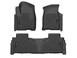 Husky Liners WeatherBeater Front and Second Seat Floor Liners; Footwell Coverage; Black (21-25 Tahoe)