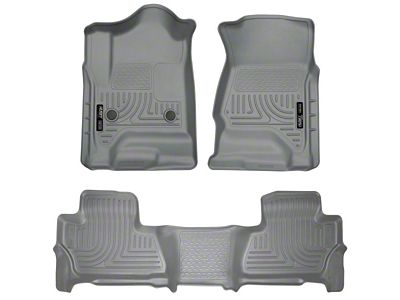 Husky Liners WeatherBeater Front and Second Seat Floor Liners; Gray (15-20 Tahoe)