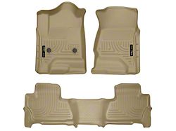 Husky Liners WeatherBeater Front and Second Seat Floor Liners; Tan (15-20 Tahoe)