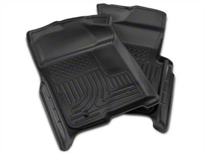 Husky Liners WeatherBeater Front Floor Liners; Black (09-14 F-150)