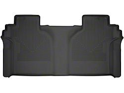 Husky Liners WeatherBeater Second Seat Floor Liner; Black (19-25 Sierra 1500 Crew Cab)