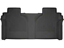 Husky Liners WeatherBeater Second Seat Floor Liner; Black (19-24 Sierra 1500 Crew Cab)