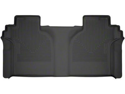 Husky Liners WeatherBeater Second Seat Floor Liner; Black (19-25 Sierra 1500 Crew Cab)