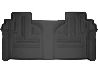 Husky Liners WeatherBeater Second Seat Floor Liner; Black (19-24 Sierra 1500 Crew Cab)