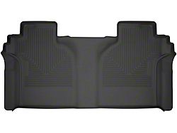 Husky Liners WeatherBeater Second Seat Floor Liner; Black (19-25 Silverado 1500 Crew Cab)