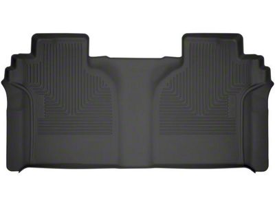 Husky Liners WeatherBeater Second Seat Floor Liner; Black (19-24 Silverado 1500 Crew Cab)