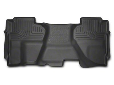 Husky Liners WeatherBeater Second Seat Floor Liner; Full Coverage; Black (07-13 Sierra 1500 Extended Cab, Crew Cab)
