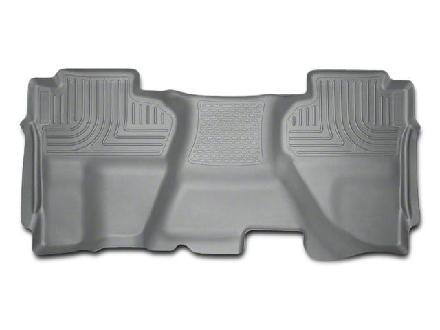 Husky Liners WeatherBeater Second Seat Floor Liner; Full Coverage; Gray (07-13 Sierra 1500 Extended Cab, Crew Cab)