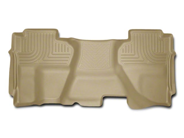 Husky Liners WeatherBeater Second Seat Floor Liner; Full Coverage; Tan (07-13 Sierra 1500 Extended Cab, Crew Cab)