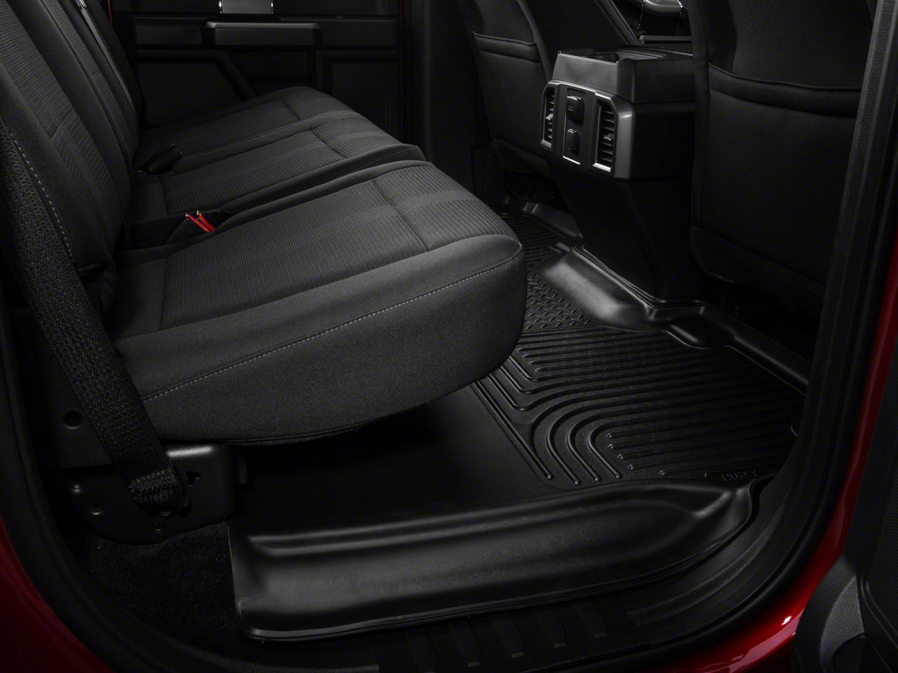 Husky Liners Weatherbeater Tappetini Auto Per Ford Transit 2022-2024 (Pavimenti In Vinile) - 1 Pezzo Prima Fila, Nero - 18781