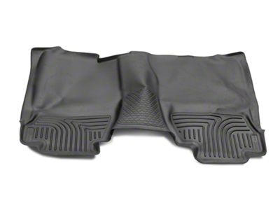 Husky Liners WeatherBeater Second Seat Floor Liner; Full Coverage; Black (14-18 Silverado 1500 Double Cab, Crew Cab)