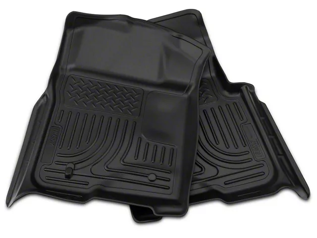 Husky Liners WeatherBeater Front and Second Seat Floor Liners; Black (09-14 F-150 SuperCab, SuperCrew)
