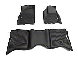 Husky Liners WeatherBeater Front and Second Seat Floor Liners; Black (09-18 RAM 1500 Quad Cab, Crew Cab)