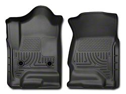 Husky Liners WeatherBeater Front Floor Liners; Black (14-18 Sierra 1500 Regular Cab)