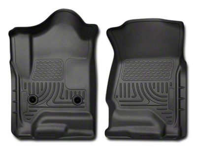 Husky Liners WeatherBeater Front Floor Liners; Black (14-18 Sierra 1500)