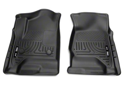 Husky Liners WeatherBeater Front Floor Liners; Black (14-18 Silverado 1500)