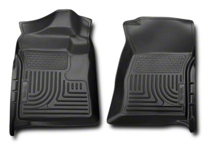 Husky Liners WeatherBeater Front Floor Liners; Black (07-13 Sierra 1500)
