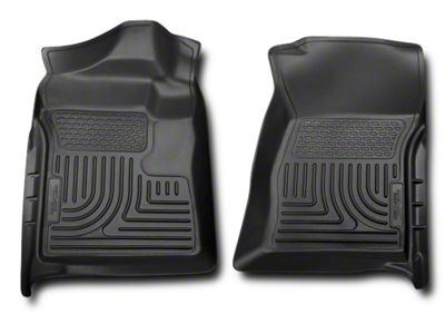 Husky Liners WeatherBeater Front Floor Liners; Black (07-13 Sierra 1500)