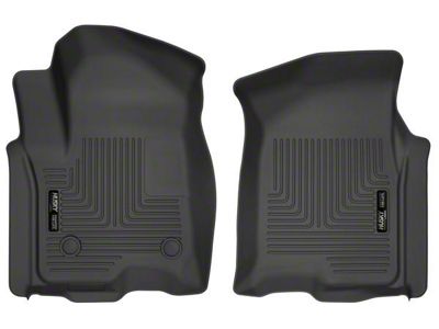 Husky Liners WeatherBeater Front Floor Liners; Black (19-25 Sierra 1500 Crew Cab)