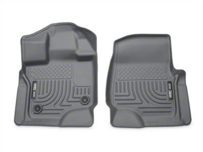 Husky Liners WeatherBeater Front Floor Liners; Gray (15-23 F-150 SuperCab, SuperCrew)