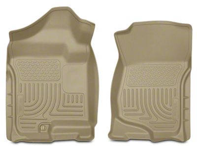 Husky Liners WeatherBeater Front Floor Liners; Tan (07-13 Silverado 1500 Extended Cab, Crew Cab)