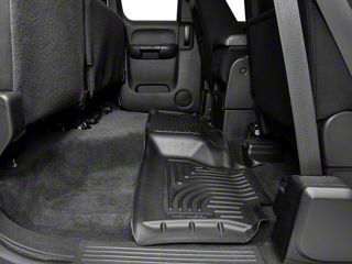 Black Rear Floor Mats – Fits 2007-2013 Chevy Silverado & GMC Sierra 1500 Crew Cab
