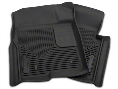 X-Act Contour Front Floor Liners; Black (09-14 F-150)