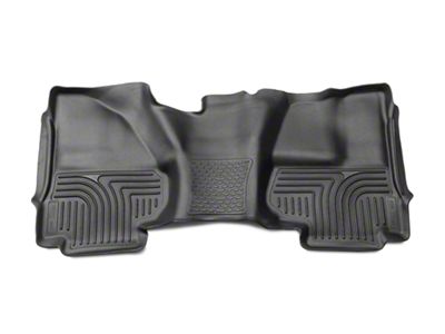 Husky Liners X-Act Contour Second Seat Floor Liner; Full Coverage; Black (14-18 Silverado 1500 Double Cab, Crew Cab)