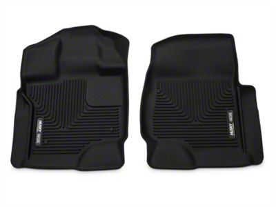 X-Act Contour Front Floor Liners; Black (15-24 F-150 SuperCab, SuperCrew)