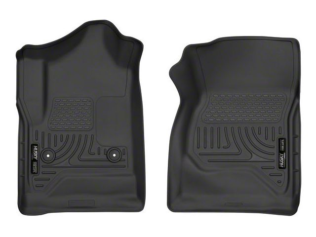 X-Act Contour Front Floor Liners; Black (14-18 Sierra 1500 Regular Cab)