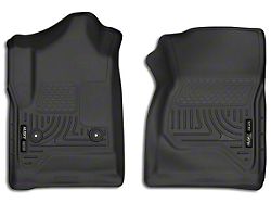 Husky Liners X-Act Contour Front Floor Liners; Black (14-18 Silverado 1500 Regular Cab)