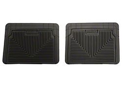 Husky Liners Heavy Duty Second Seat Floor Mats; Black (07-14 Yukon)