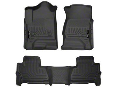 Husky Liners WeatherBeater Front and Second Seat Floor Liners; Black (15-20 Yukon)