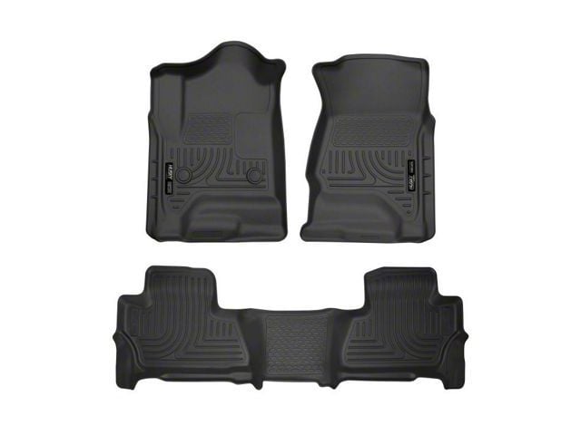 Husky Liners WeatherBeater Front and Second Seat Floor Liners; Black (15-20 Yukon)