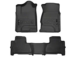 Husky Liners WeatherBeater Front and Second Seat Floor Liners; Black (15-20 Yukon)
