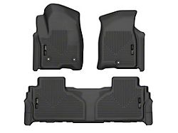 Husky Liners WeatherBeater Front and Second Seat Floor Liners; Footwell Coverage; Black (21-25 Yukon)