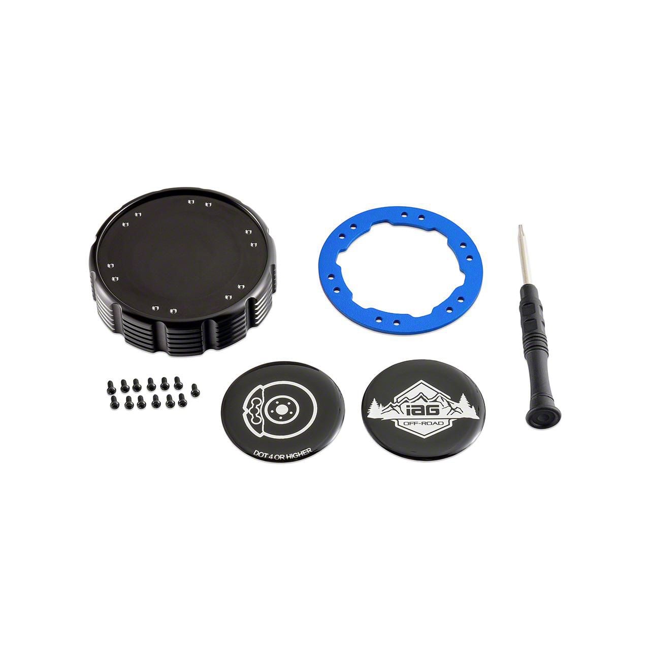 IAG Offroad Beadlock Brake Master Cylinder Cap with Blue Ring IAG-ACC ...