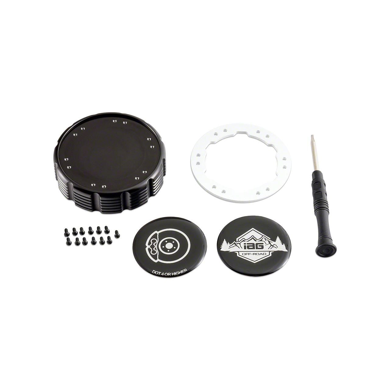 IAG Offroad Beadlock Brake Master Cylinder Cap with White Ring IAG-ACC ...