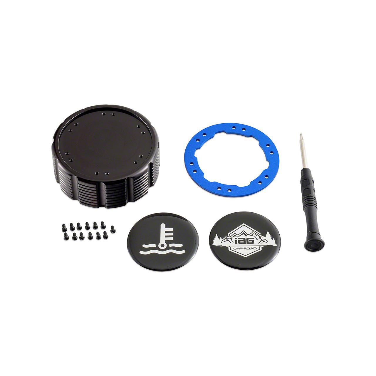 IAG Offroad Beadlock Coolant Reservoir Cap with Blue Ring IAG-ACC ...