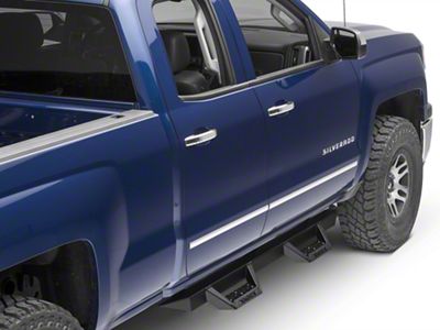 Magnum RT Drop Side Step Bars; Black Textured (14-18 Silverado 1500 Double Cab, Crew Cab)