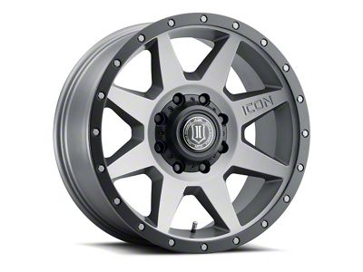 ICON Alloys Rebound Titanium 8-Lug Wheel; 20x9; 12mm Offset (01-06 Sierra 3500 HD SRW)