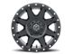 ICON Alloys Rebound Satin Black 5-Lug Wheel; 17x8.5; 0mm Offset (02-08 RAM 1500, Excluding Mega Cab)