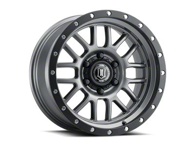 ICON Alloys Alpha Gunmetal 8-Lug Wheel; 20x9; 19mm Offset (03-09 RAM 2500)