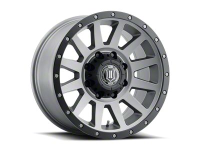 ICON Alloys Compression HD Titanium 8-Lug Wheel; 18x9; 12mm Offset (03-09 RAM 2500)