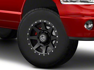 ICON Alloys Rebound HD Satin Black 8-Lug Wheel; 17x8.5; 13mm Offset (03-09 RAM 2500)