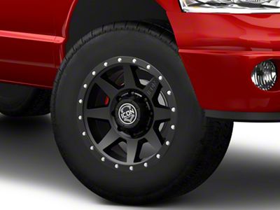 ICON Alloys Rebound HD Satin Black 8-Lug Wheel; 18x9; 12mm Offset (03-09 RAM 2500)