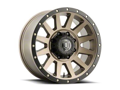 ICON Alloys Compression HD Bronze 8-Lug Wheel; 18x9; 12mm Offset (03-09 RAM 3500 SRW)