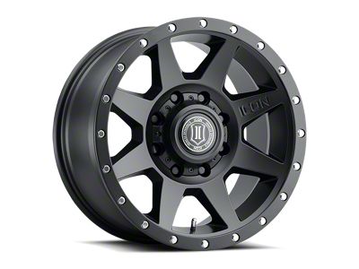 ICON Alloys Rebound Satin Black 8-Lug Wheel; 20x9; 12mm Offset (03-09 RAM 3500 SRW)