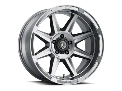 ICON Alloys Bandit Gunmetal 6-Lug Wheel; 20x10; -24mm Offset (04-08 F-150)